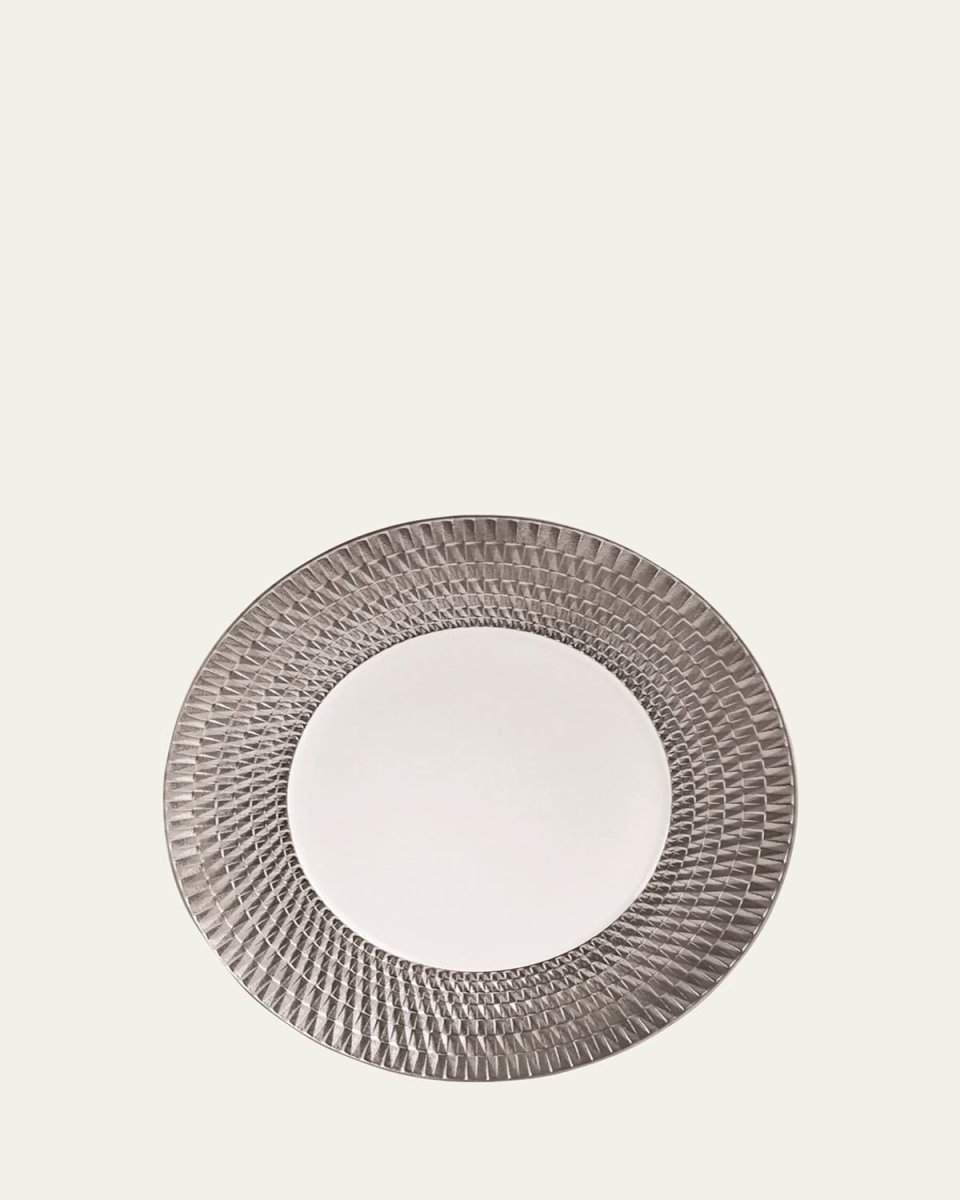 Twist Platinum Dinner Plate, 10.6"